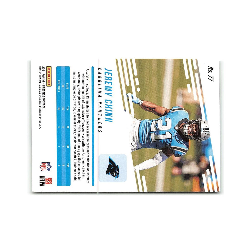 Jeremy Chinn 2021 Panini Prestige #77 Carolina Panthers Football Card NM