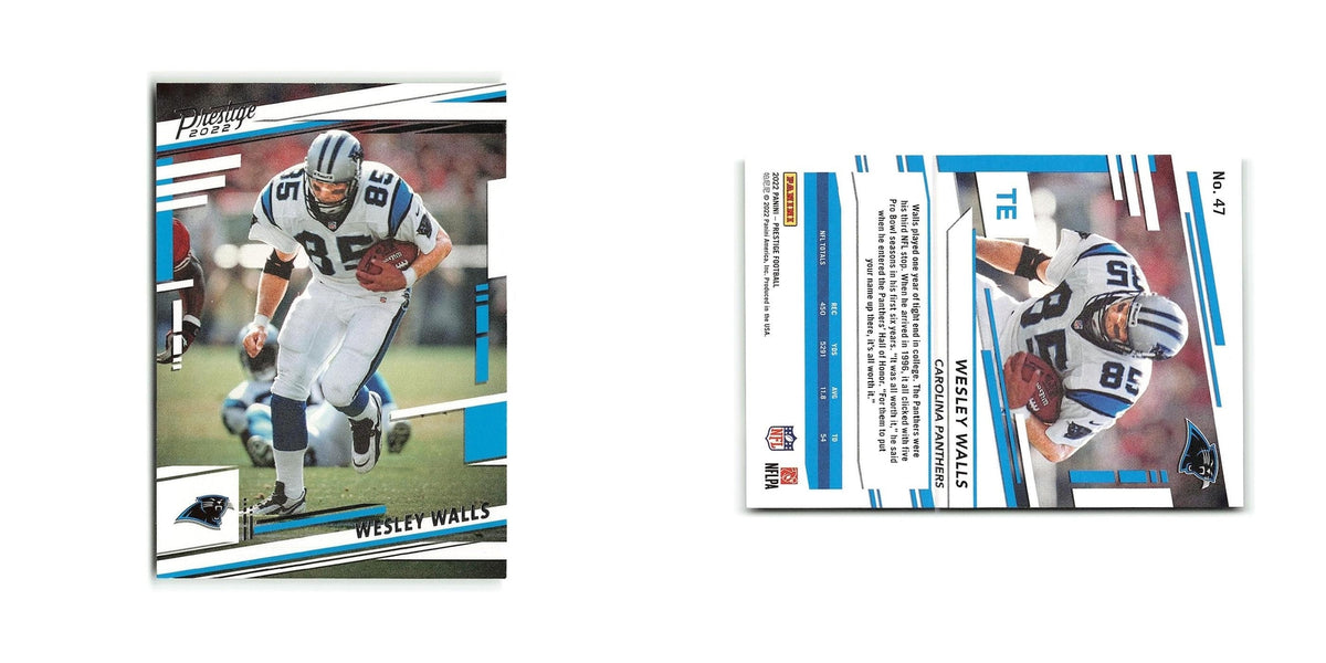 Wesley Walls 2022 Panini Prestige #47 Carolina Panthers Football Card NM