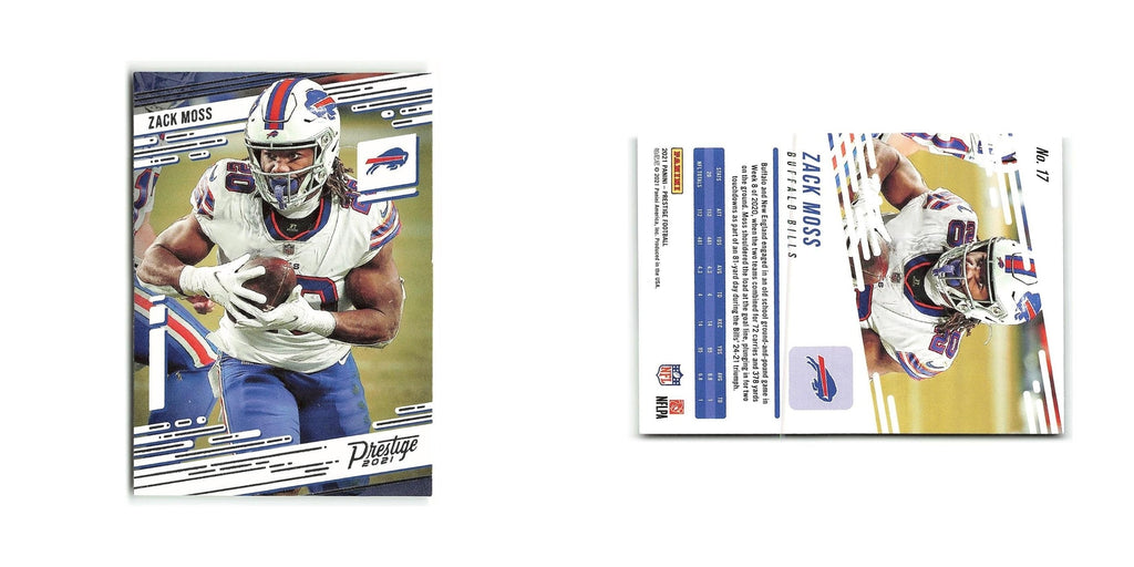 Zack Moss 2021 Panini Prestige #17 Buffalo Bills Football Card NM