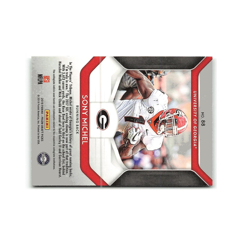 Sony Michel 2019 Panini Prizm Collegiate Draft Picks #88 Georgia Bulldogs NM