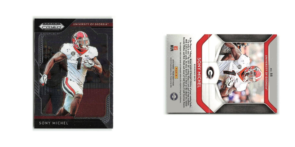 Sony Michel 2019 Panini Prizm Collegiate Draft Picks #88 Georgia Bulldogs NM