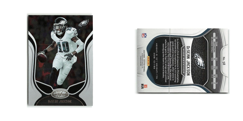 DeSean Jackson 2019 Panini Certified #58 Philadelphia Eagles Football Card NM