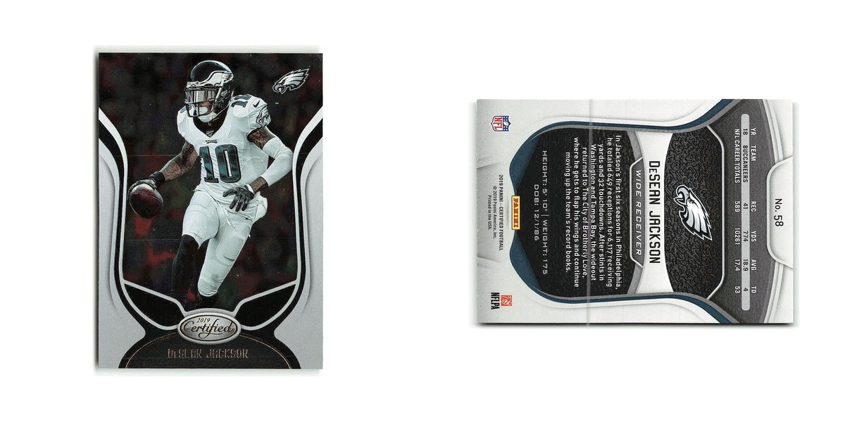 DeSean Jackson 2019 Panini Certified #58 Philadelphia Eagles Football Card NM
