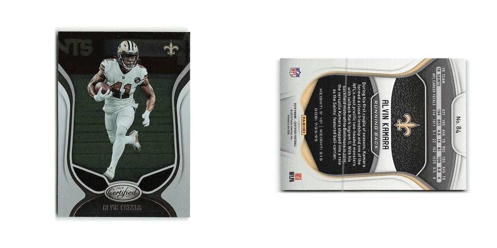 Alvin Kamara 2019 Panini Certified #84 New Orleans Saints Football Card NM