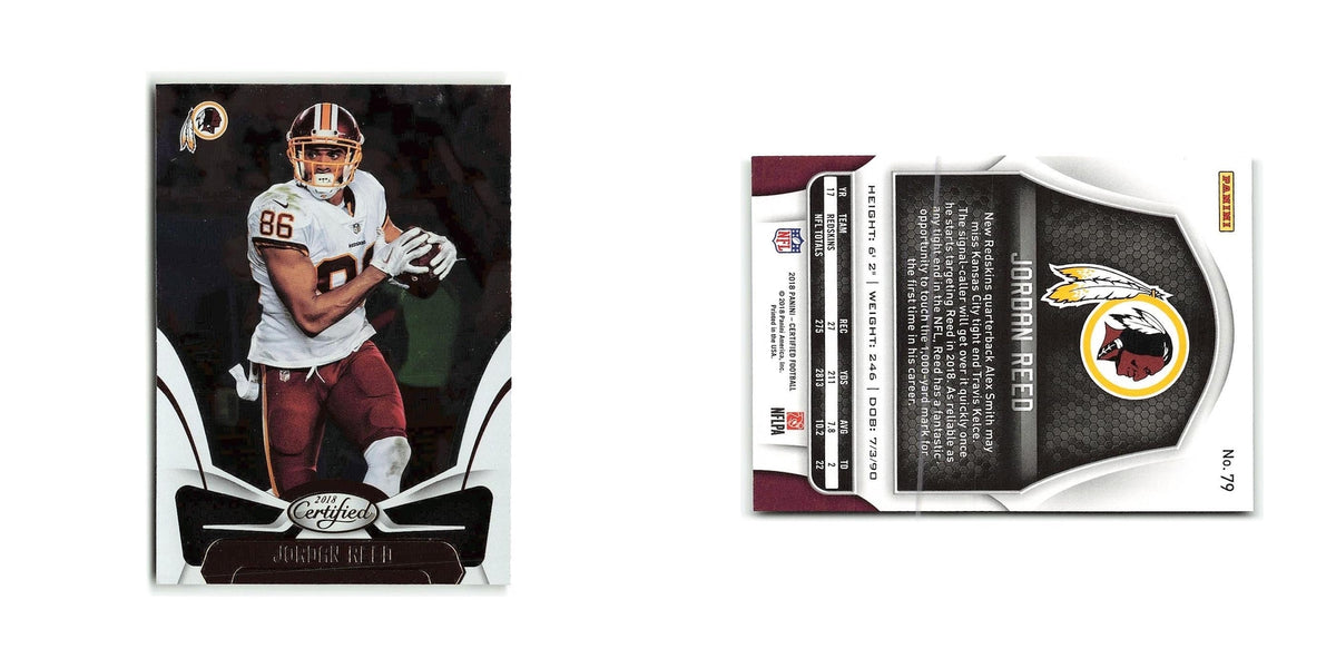 Jordan Reed 2018 Panini Certified #79 Washington Redskins Football Card NM