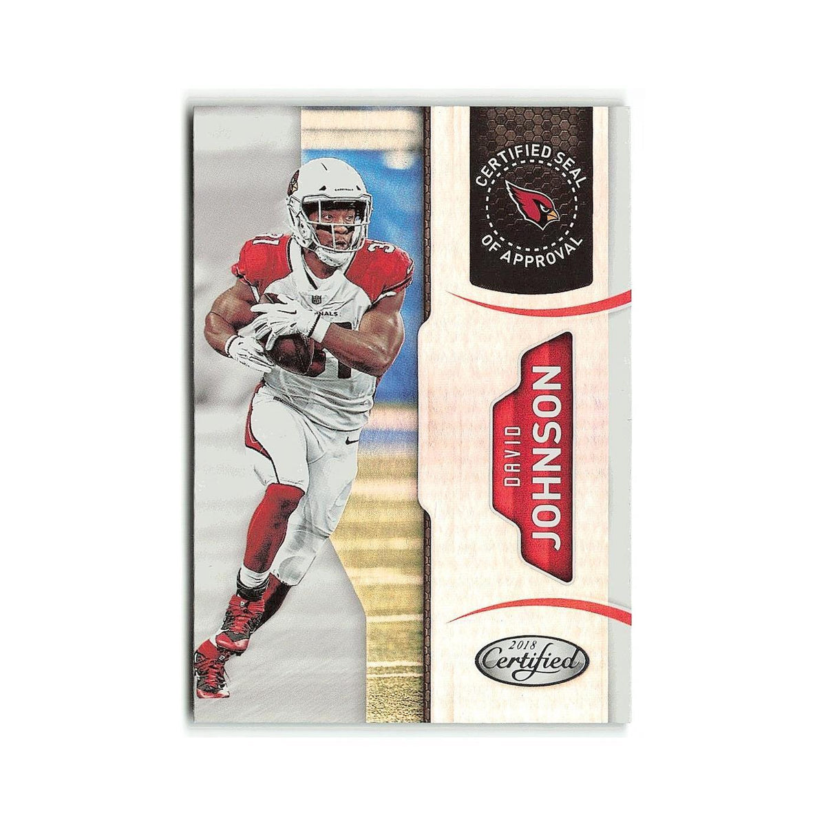 David Johnson 2018 Panini Certified Seal of Approval #26 Arizona Cardinals NM