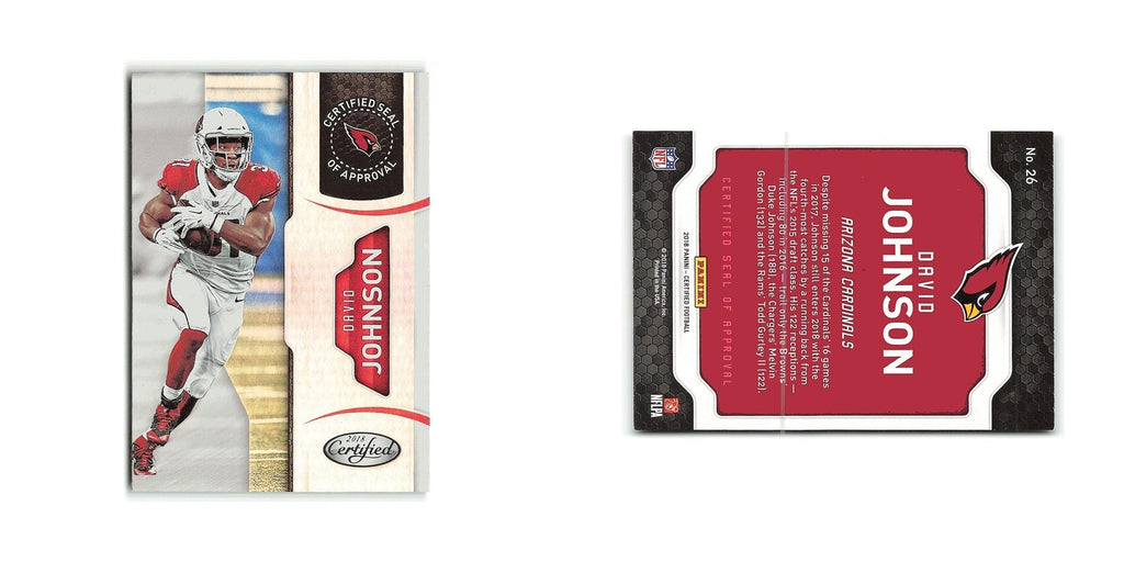David Johnson 2018 Panini Certified Seal of Approval #26 Arizona Cardinals NM