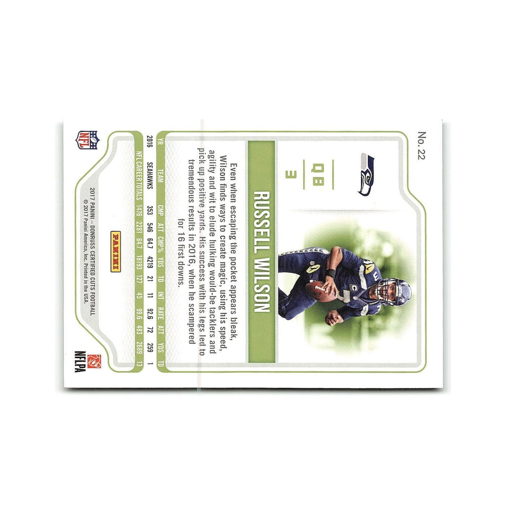 Russell Wilson 2017 Panini Certified Cuts #22 Seattle Seahawks Football Card NM