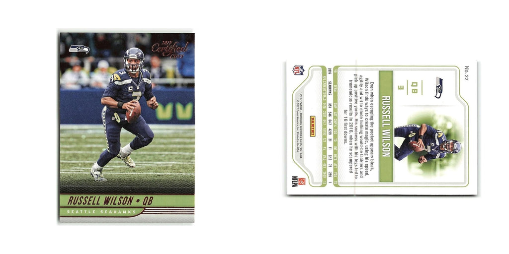 Russell Wilson 2017 Panini Certified Cuts #22 Seattle Seahawks Football Card NM