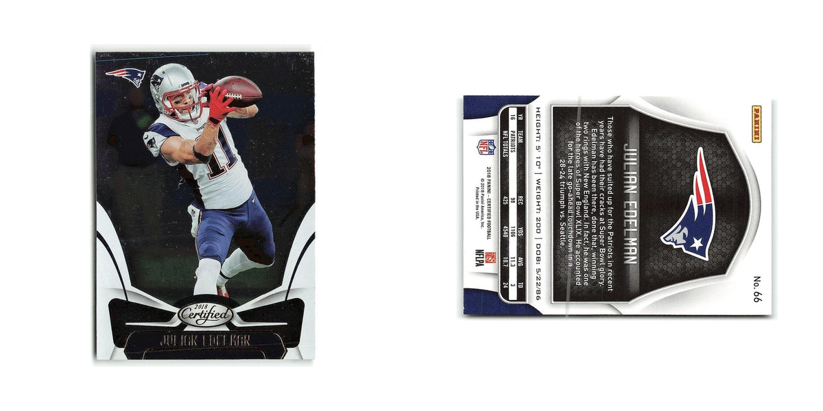 Julian Edelman 2018 Panini Certified #66 New England Patriots Football Card NM