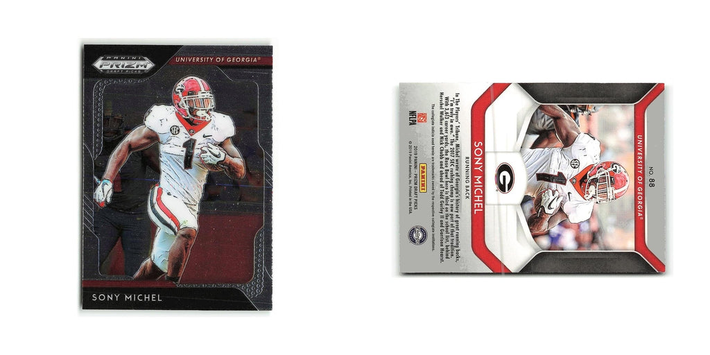 Sony Michel 2019 Panini Prizm Collegiate Draft Picks #88 Georgia Bulldogs NM