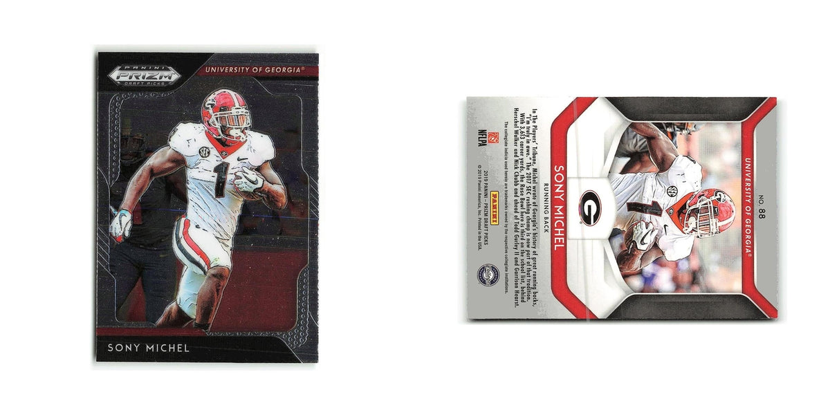 Sony Michel 2019 Panini Prizm Collegiate Draft Picks #88 Georgia Bulldogs NM