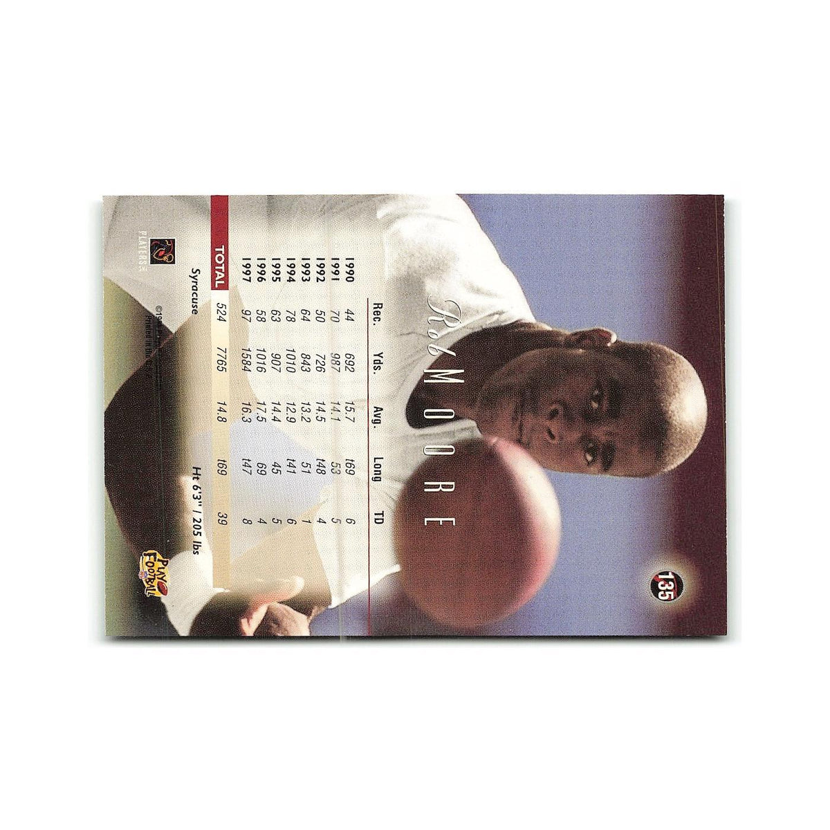 Rob Moore 1998 Playoff Prestige #135 Arizona Cardinals Football Card NM