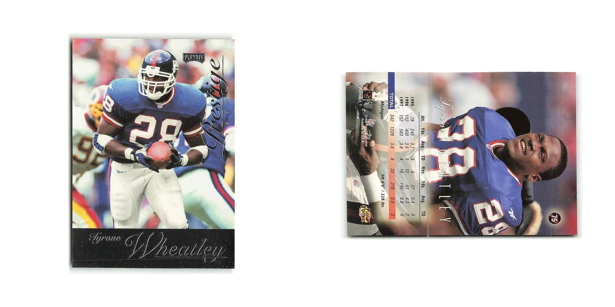 Tyrone Wheatley 1998 Playoff Prestige #75 New York Giants Football Card NM