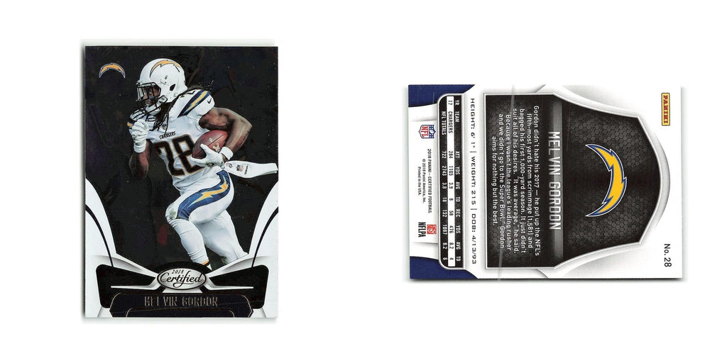 Melvin Gordon 2018 Panini Certified #28 Los Angeles Chargers Football Card NM