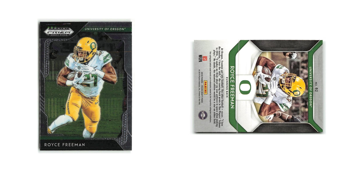 Royce Freeman 2019 Panini Prizm Collegiate Draft Picks #82 Oregon Ducks NM