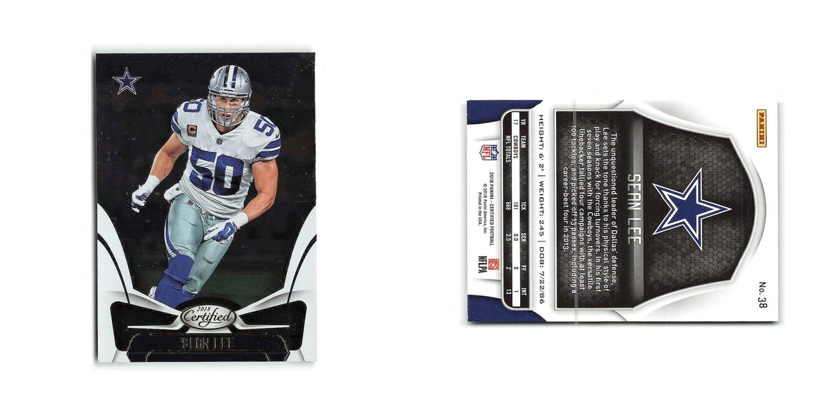 Sean Lee 2018 Panini Certified #38 Dallas Cowboys Football Card NM
