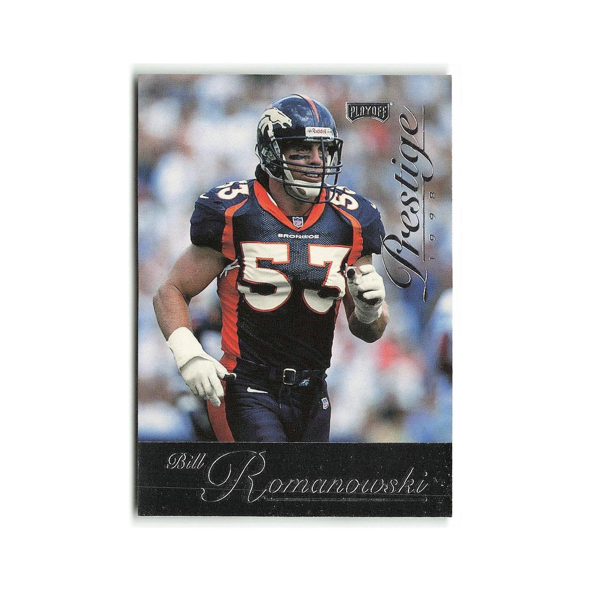 Bill Romanowski 1998 Playoff Prestige #4 Denver Broncos Football Card NM