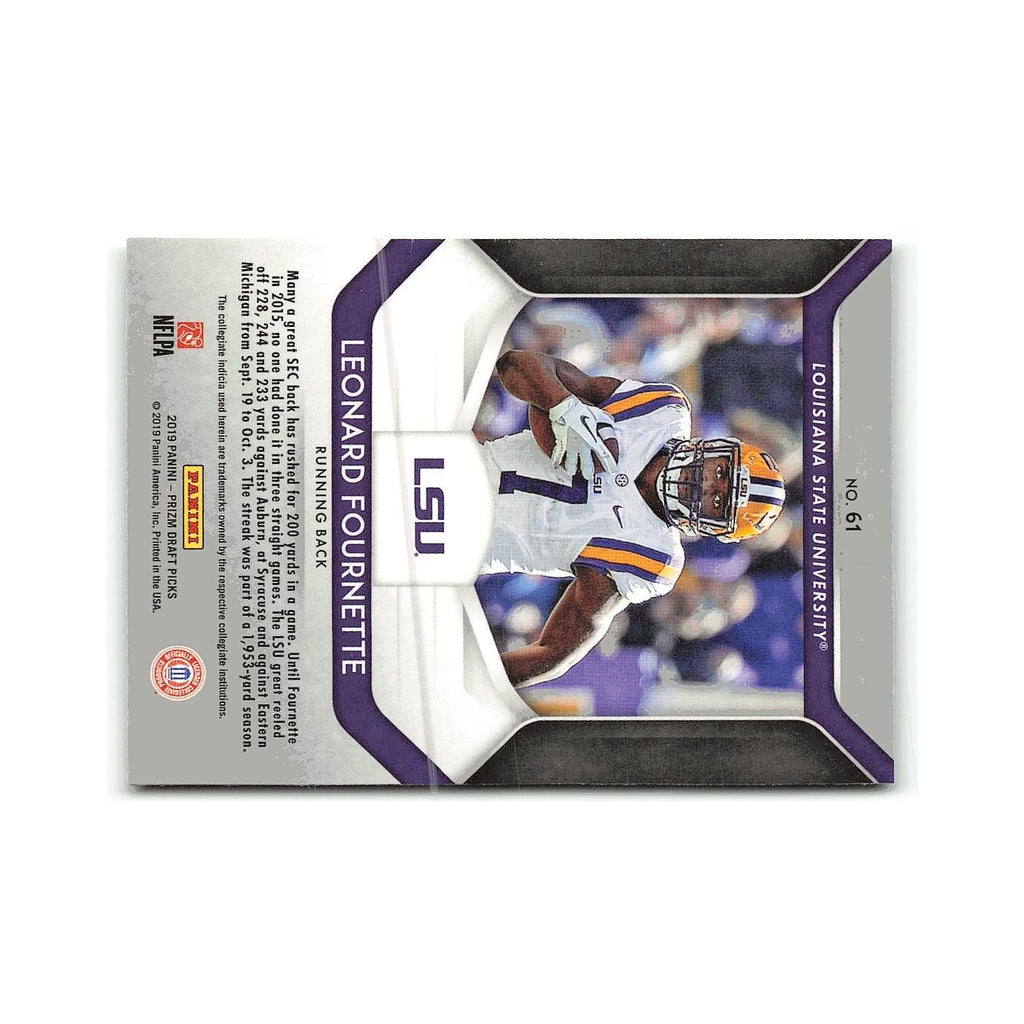 Leonard Fournette 2019 Panini Prizm Collegiate Draft Picks #61 LSU Tigers NM