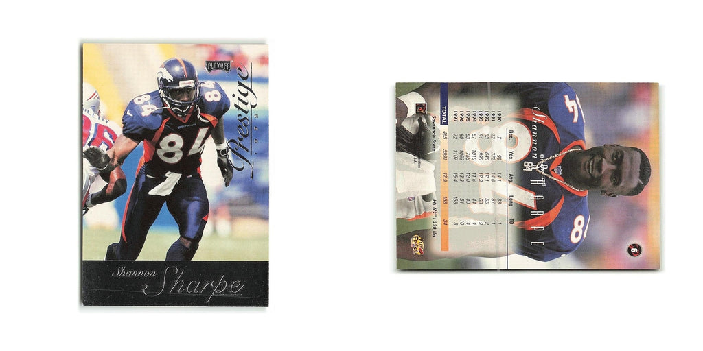 Shannon Sharpe 1998 Playoff Prestige #6 Denver Broncos Football Card NM
