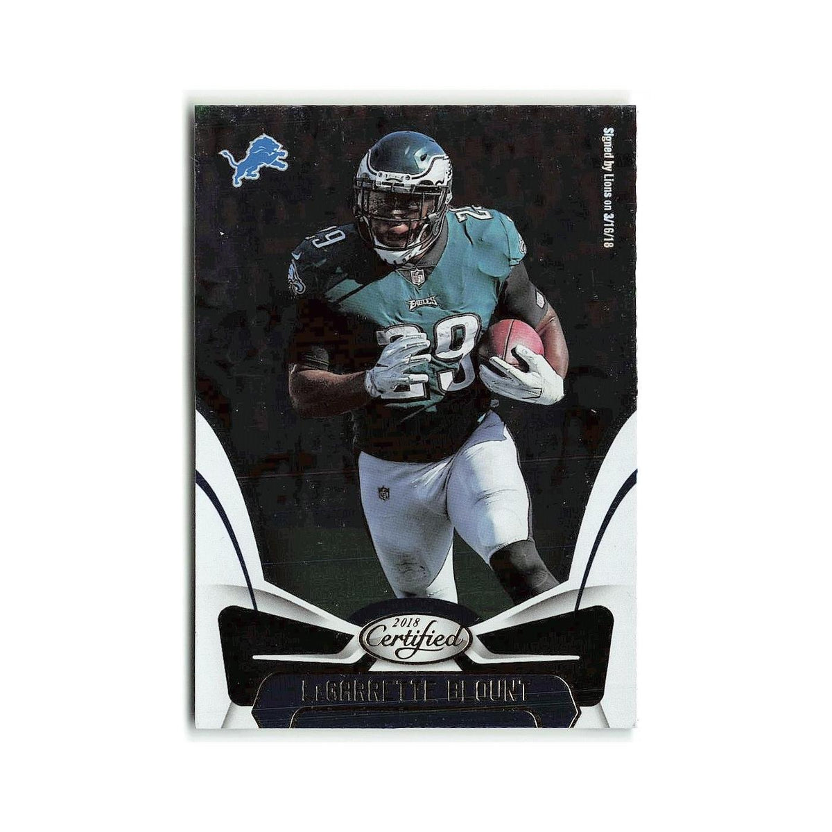 LeGarrette Blount 2018 Panini Certified #55 Detroit Lions Football Card NM