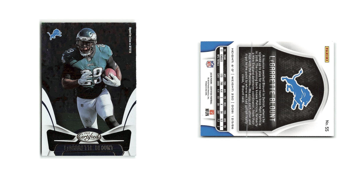 LeGarrette Blount 2018 Panini Certified #55 Detroit Lions Football Card NM