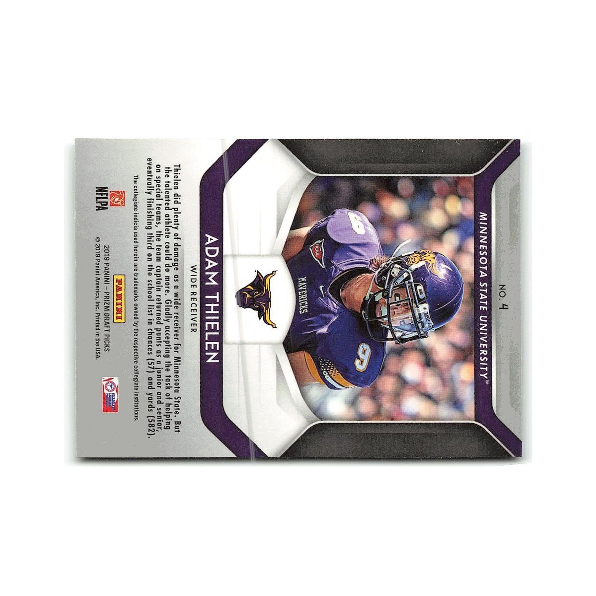 Adam Thielen 2019 Panini Prizm Collegiate Draft Picks #4 NM