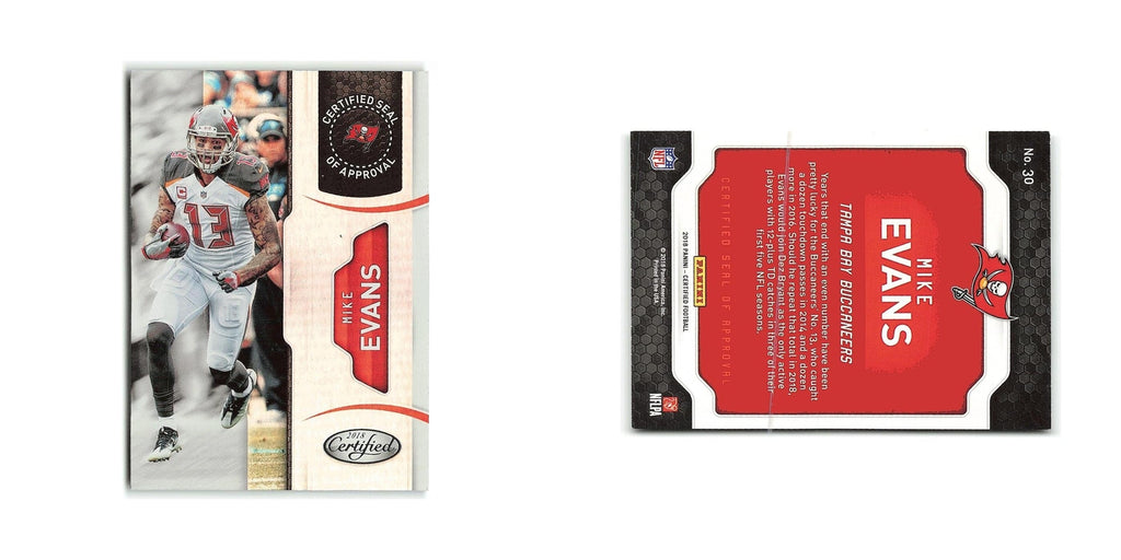 Mike Evans 2018 Panini Certified Seal of Approval #30 Tampa Bay Buccaneers NM
