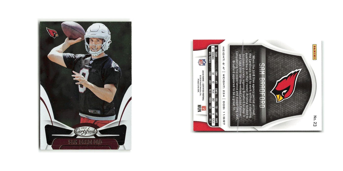Sam Bradford 2018 Panini Certified #23 Arizona Cardinals Football Card NM