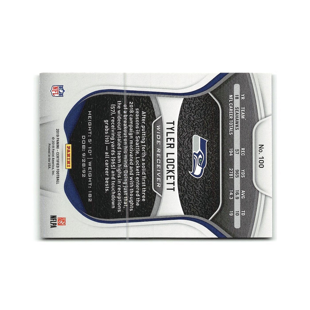 Tyler Lockett 2019 Panini Certified #100 Seattle Seahawks Football Card NM