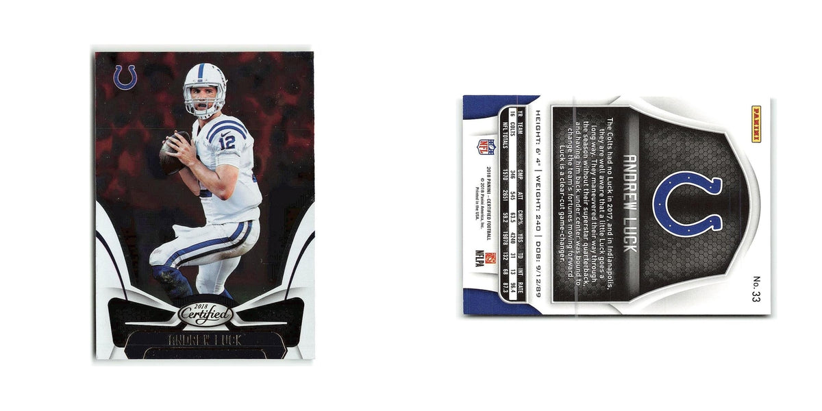 Andrew Luck 2018 Panini Certified #33 Indianapolis Colts Football Card NM