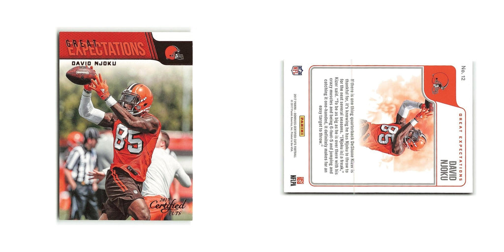 David Njoku 2017 Panini  Certified Cuts Great Expectations #12 Browns NM