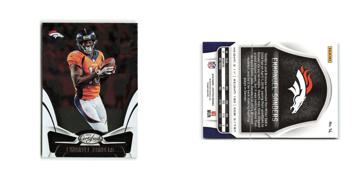 Emmanuel Sanders 2018 Panini Certified #14 Denver Broncos Football Card NM
