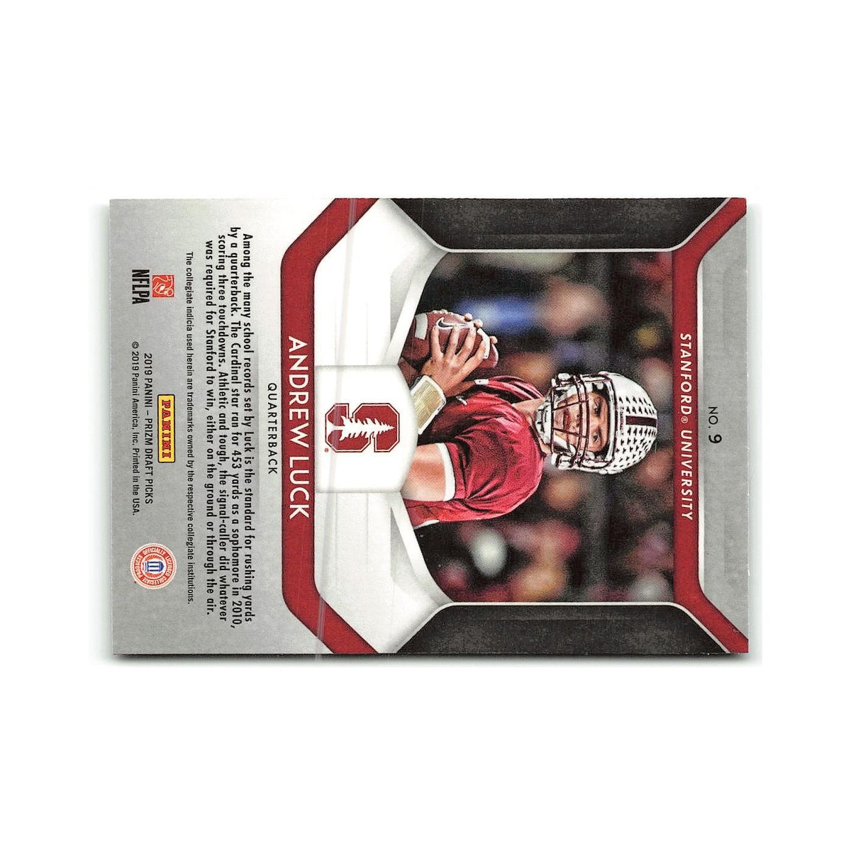 Andrew Luck 2019 Panini Prizm Collegiate Draft Picks #9 Stanford Cardinal NM