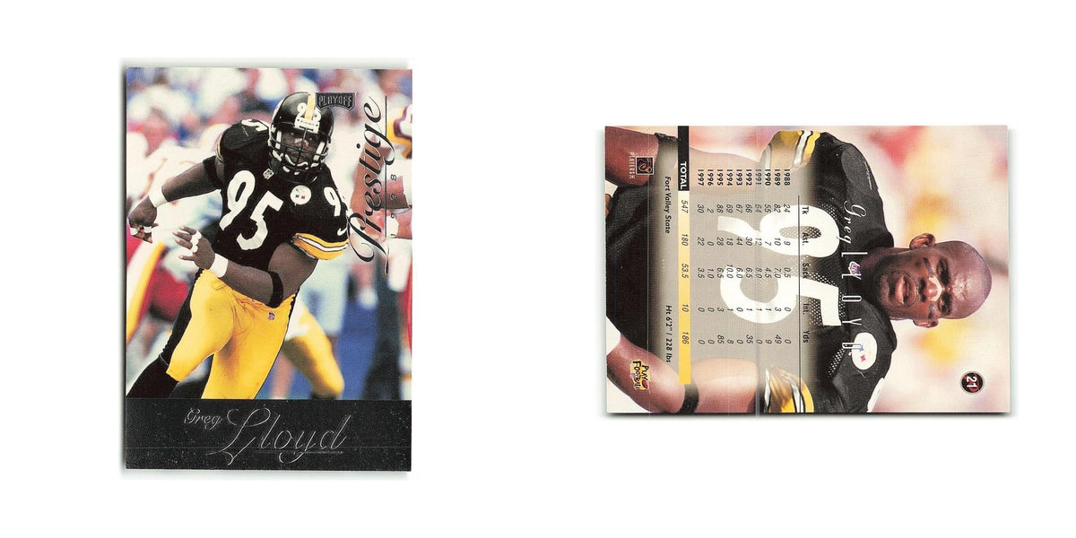 Greg Lloyd 1998 Playoff Prestige #21 Pittsburgh Steelers Football Card NM