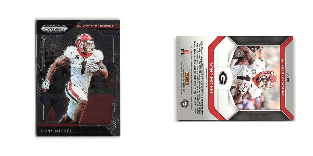 Sony Michel 2019 Panini Prizm Collegiate Draft Picks #88 Georgia Bulldogs NM