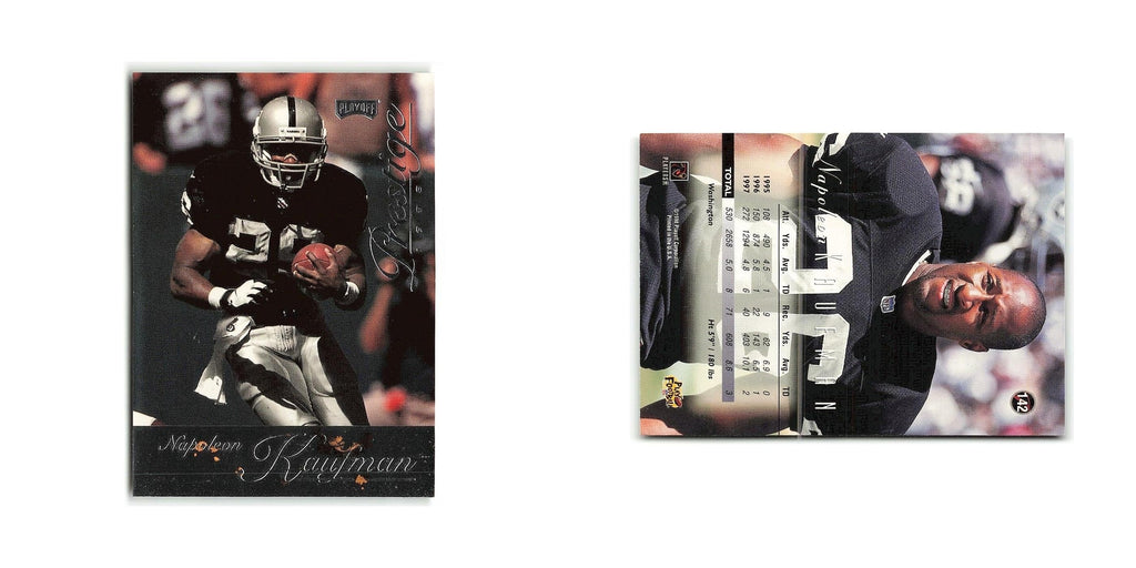 Napoleon Kaufman 1998 Playoff Prestige #142 Oakland Raiders Football Card NM