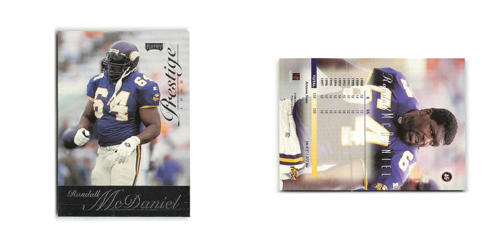 Randall McDaniel 1998 Playoff Prestige #45 Minnesota Vikings Football Card NM