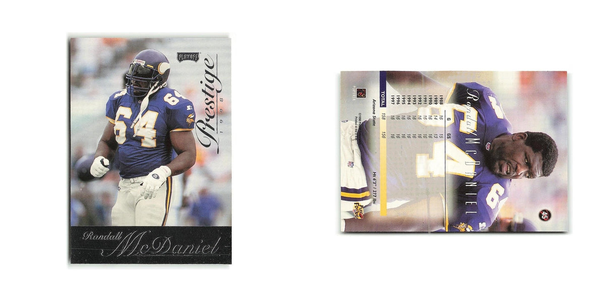 Randall McDaniel 1998 Playoff Prestige #45 Minnesota Vikings Football Card NM