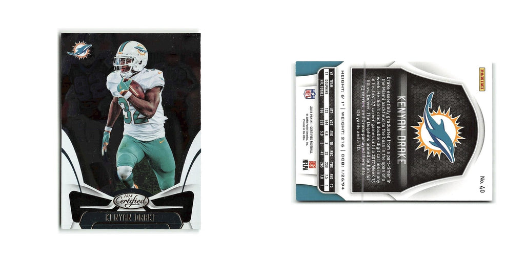 Kenyan Drake 2018 Panini Certified #40 Miami Dolphins Football Card NM