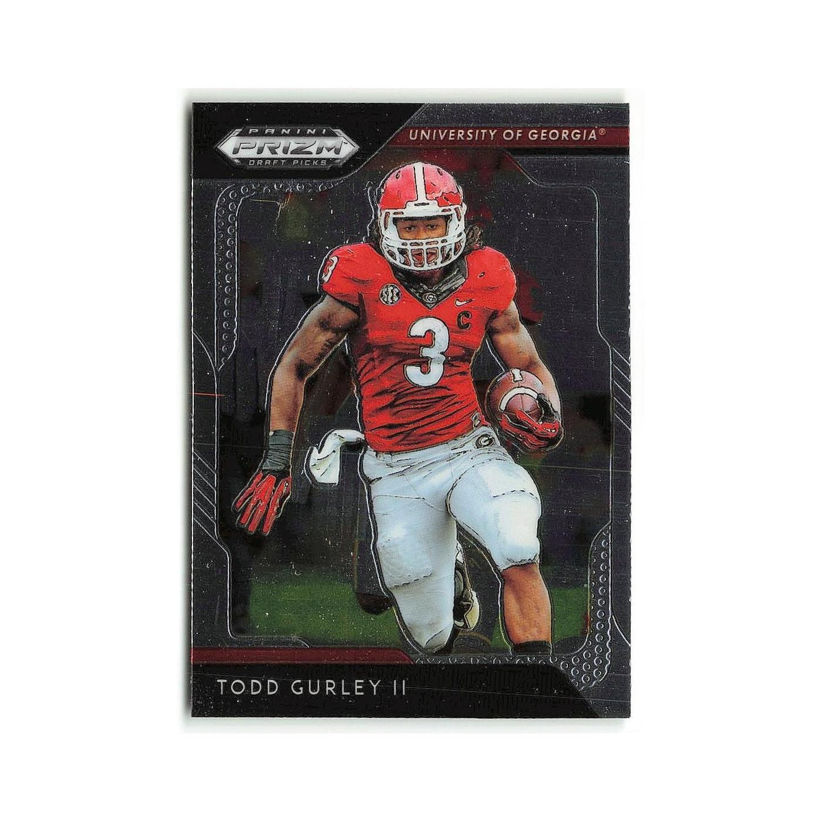 Todd Gurley II 2019 Panini Prizm Collegiate Draft Picks #92 Georgia Bulldogs NM