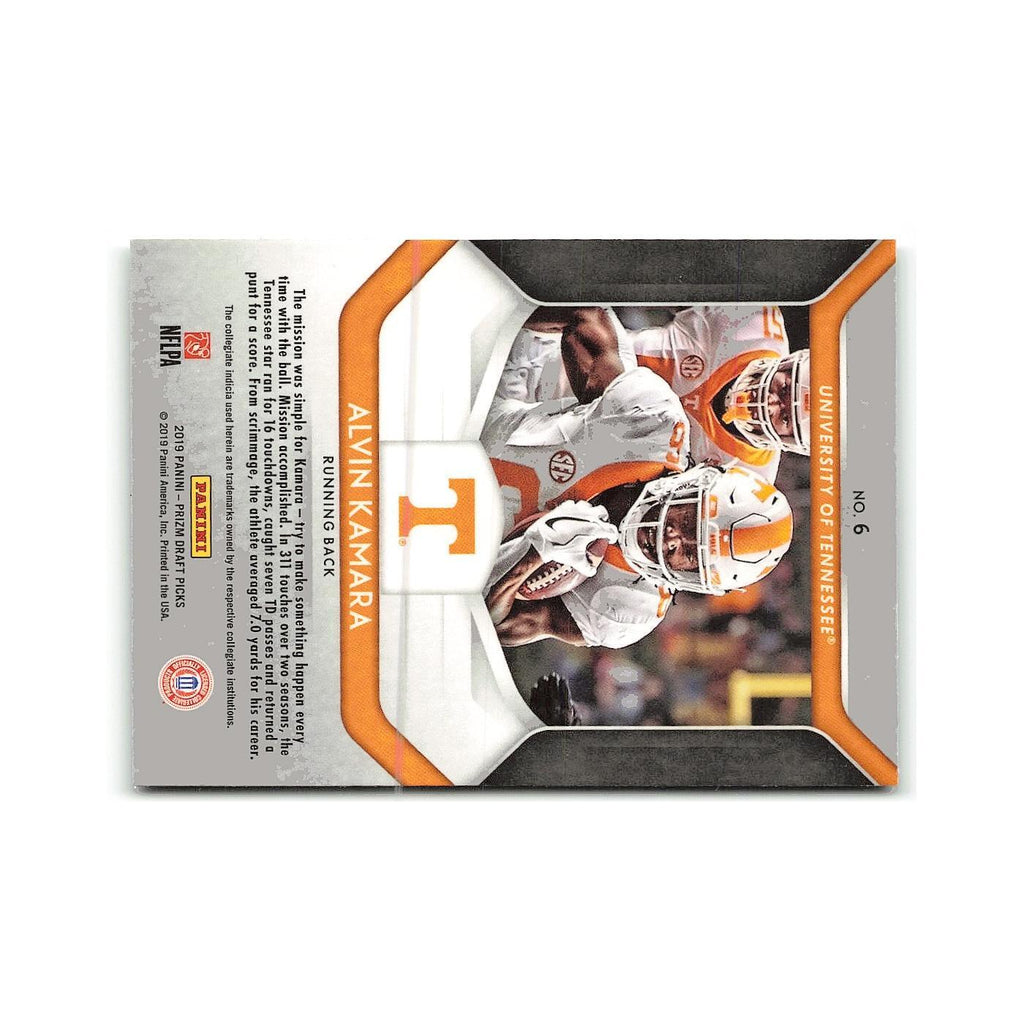 Alvin Kamara 2019 Panini Prizm Collegiate Draft Picks #6 Tennessee Volunteers NM
