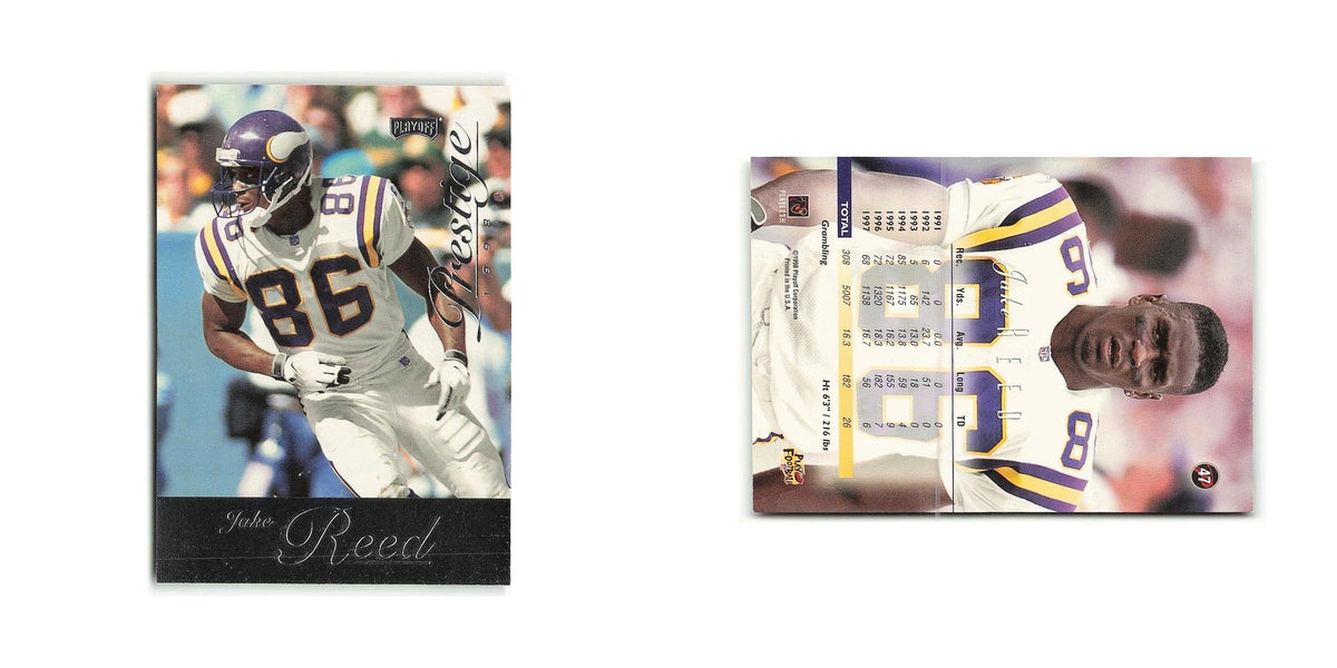 Jake Reed 1998 Playoff Prestige #47 Minnesota Vikings Football Card NM