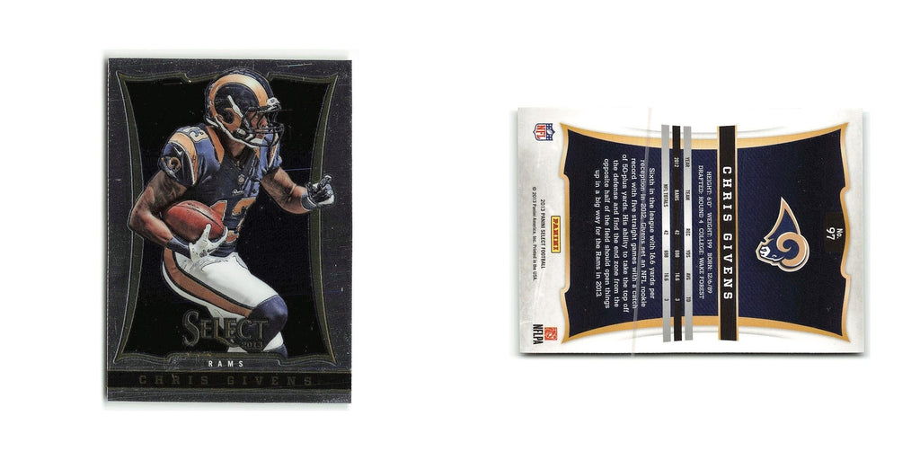 Chris Givens 2013 Panini Select #97 St. Louis Rams Football Card NM