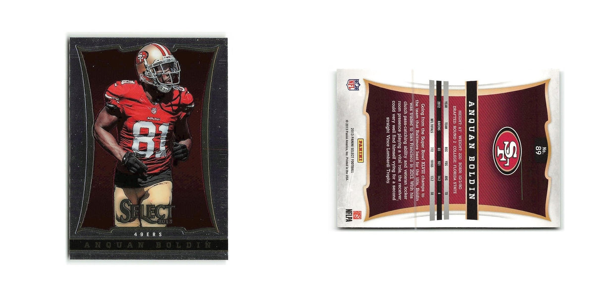 Anquan Boldin 2013 Panini Select #89 San Francisco 49ers Football Card NM