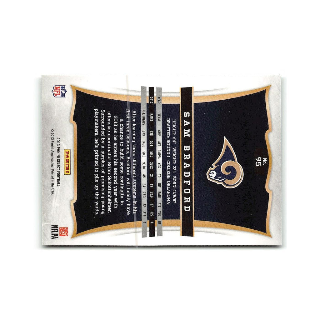 Sam Bradford 2013 Panini Select #95 St. Louis Rams Football Card NM