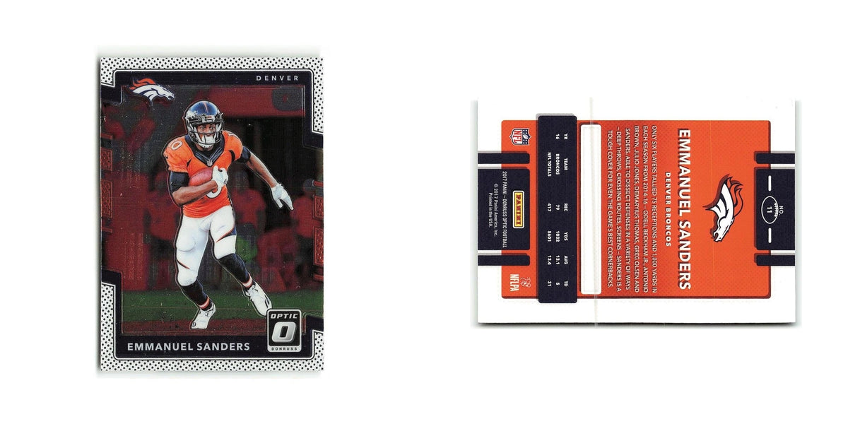 Emmanuel Sanders 2017 Donruss Optic #11 Denver Broncos Football Card NM