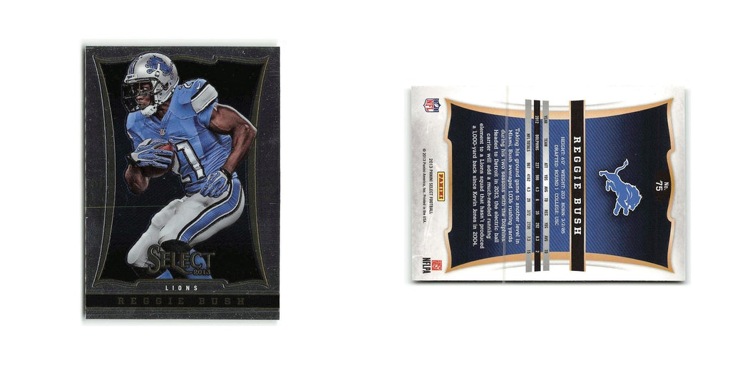 Reggie Bush 2013 Panini Select #75 Detroit Lions Football Card NM