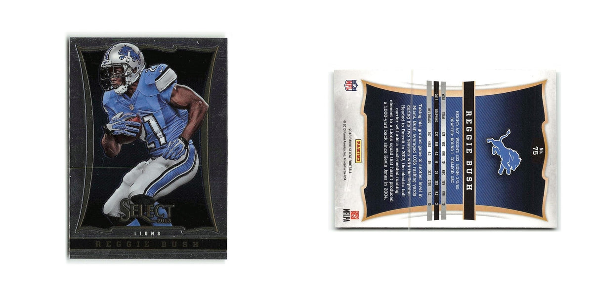 Reggie Bush 2013 Panini Select #75 Detroit Lions Football Card NM