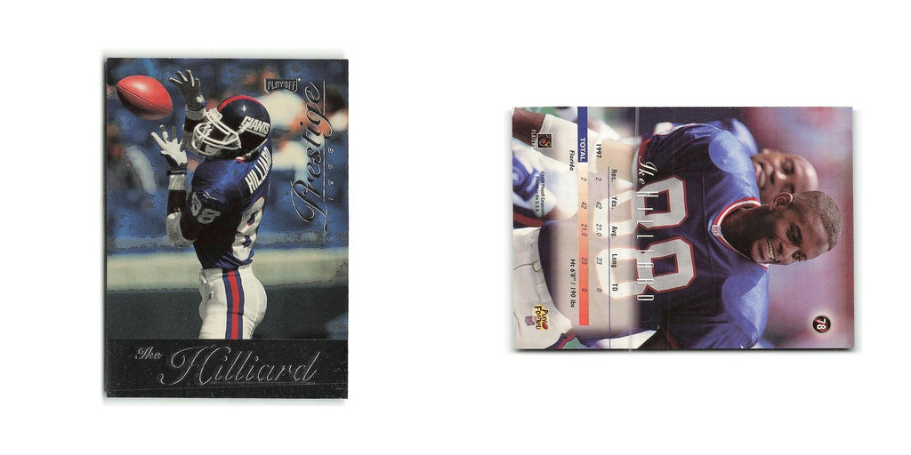 Ike Hillard 1998 Playoff Prestige #78 New York Giants Football Card NM